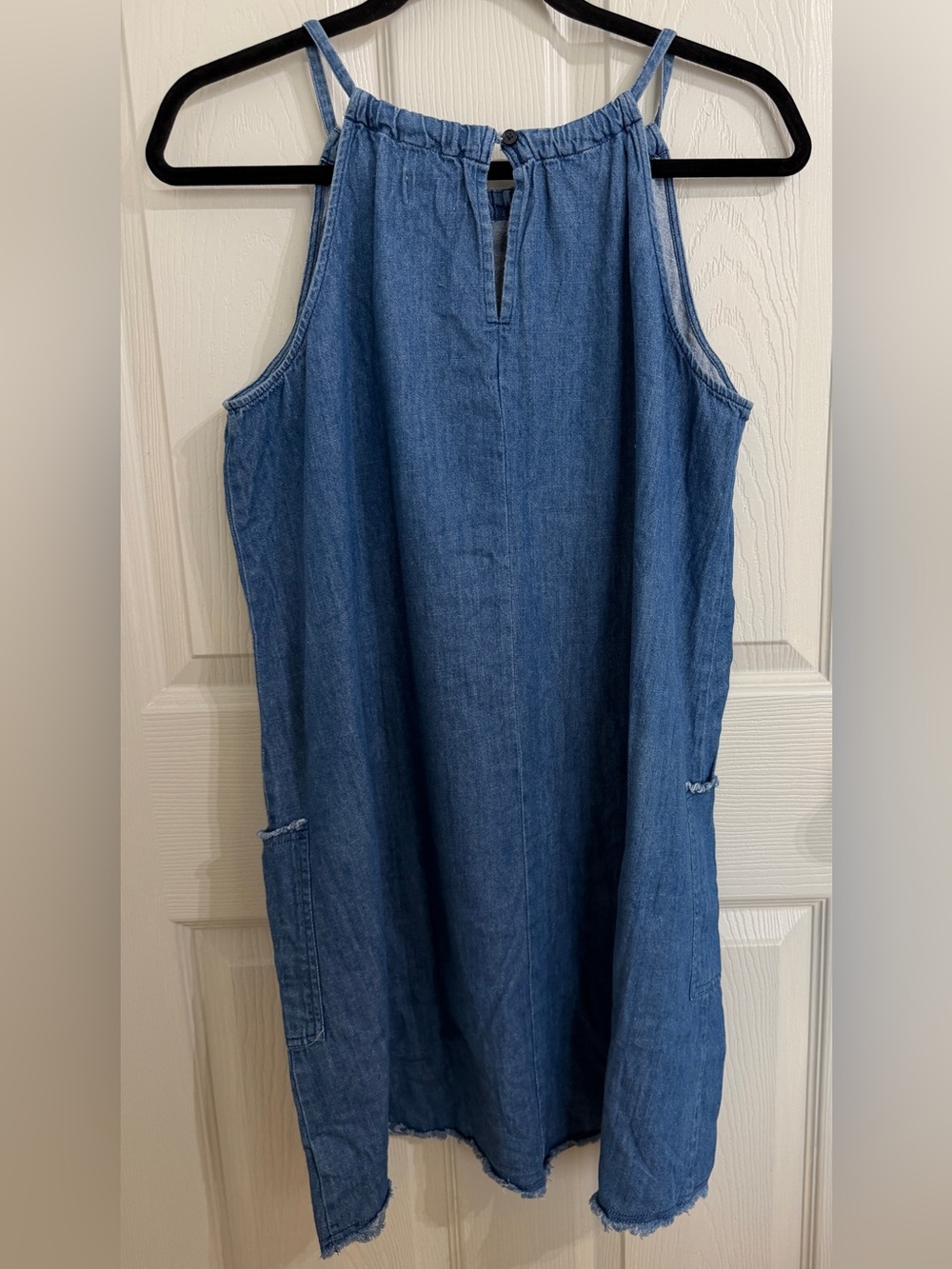 Old Navy Denim Cotton Midi Dress Size L/G - Picture 2 of 7